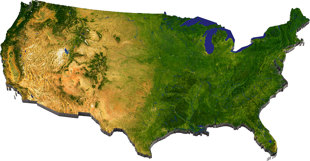 USA map